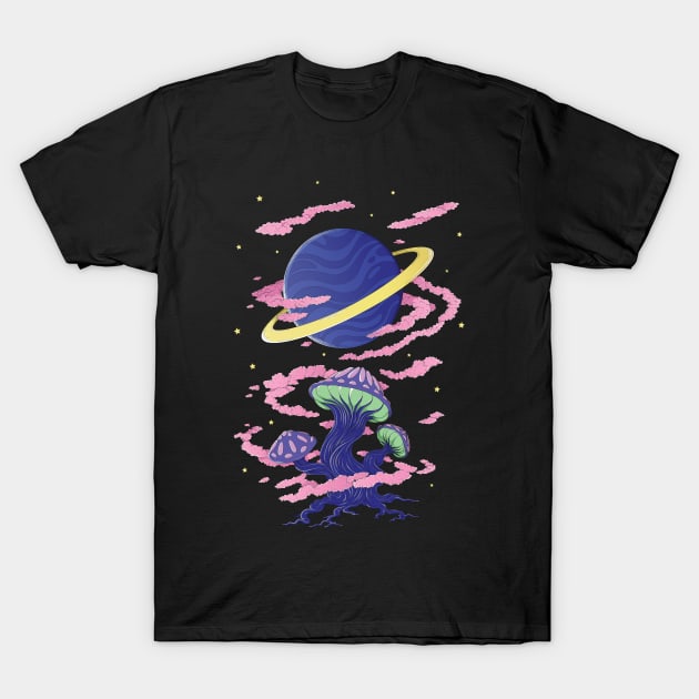 Shroomy Space T-Shirt by Jaimie McCaw